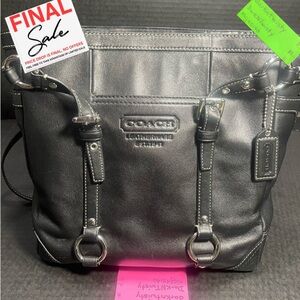 Vintage Coach Black Leather Tote Excellent, classy, LIKE NEW VERY WELL CARED FOR